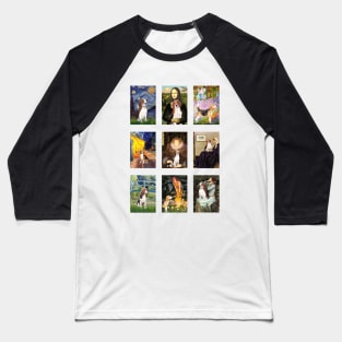 For Art Loving Beagles - Beagles Inserted into Famous Masterpieces Baseball T-Shirt